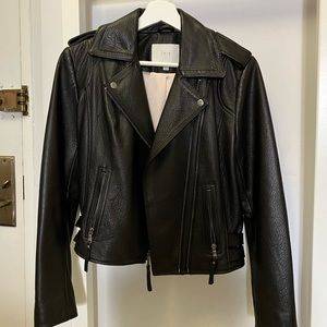 Joie Leolani leather moto jacket. Size Small
